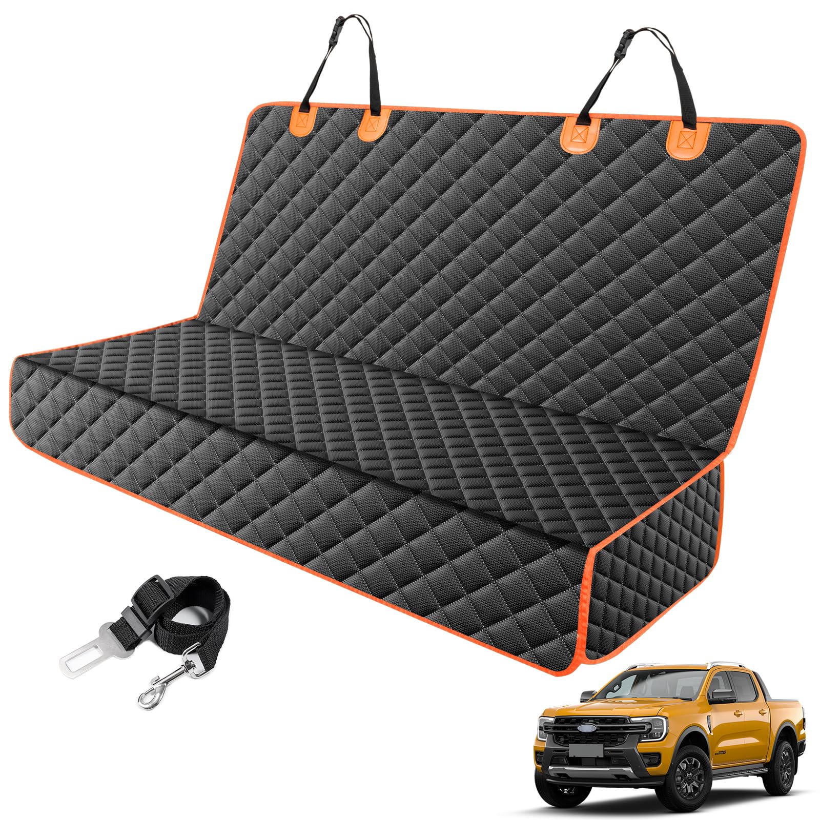 MIXJOY cobertor de asiento trasero para perros, ideal para viajes.