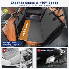 MIXJOY funda impermeable de asiento para perro con tela Oxford 600D, fácil limpieza.