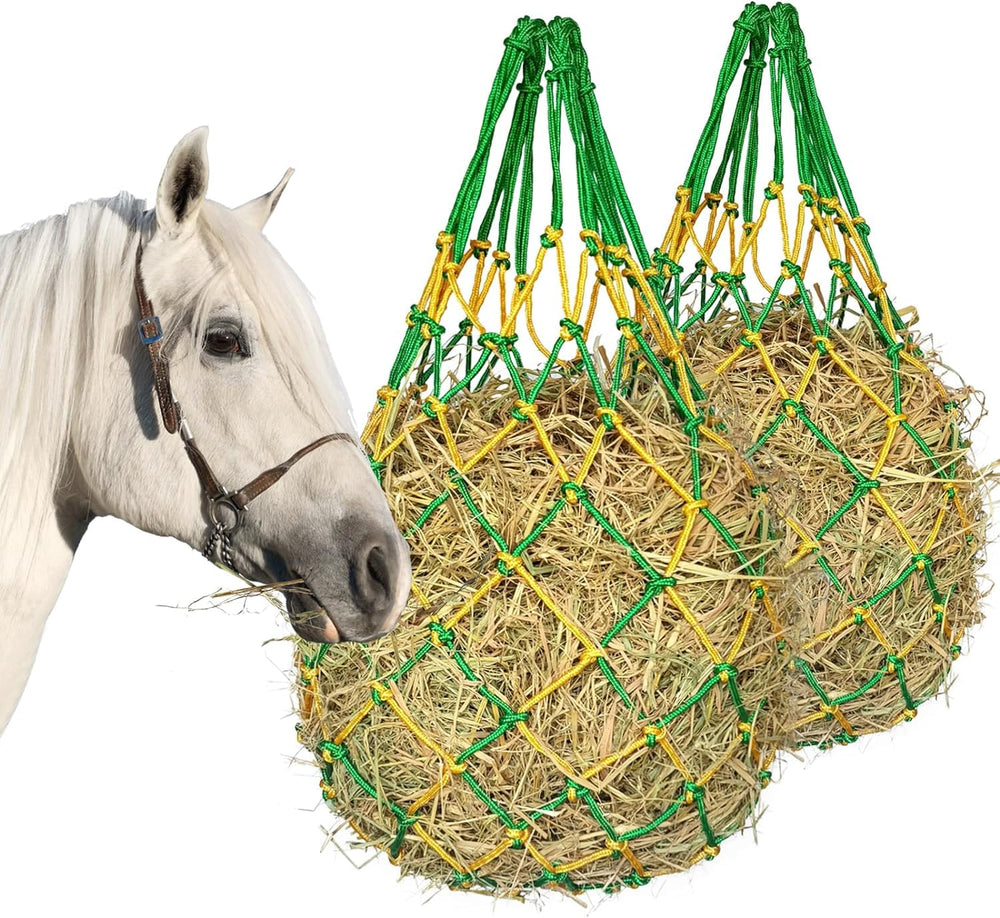 MIYABALA red de heno para caballos, alimentación lenta y controlada.