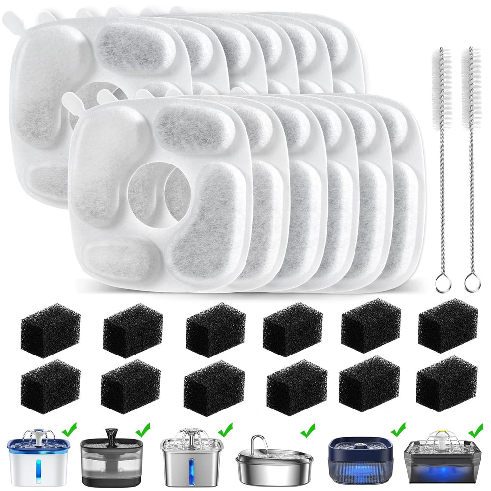 MJYNITE filtros para fuente de gato: set de 12 para agua más limpia.