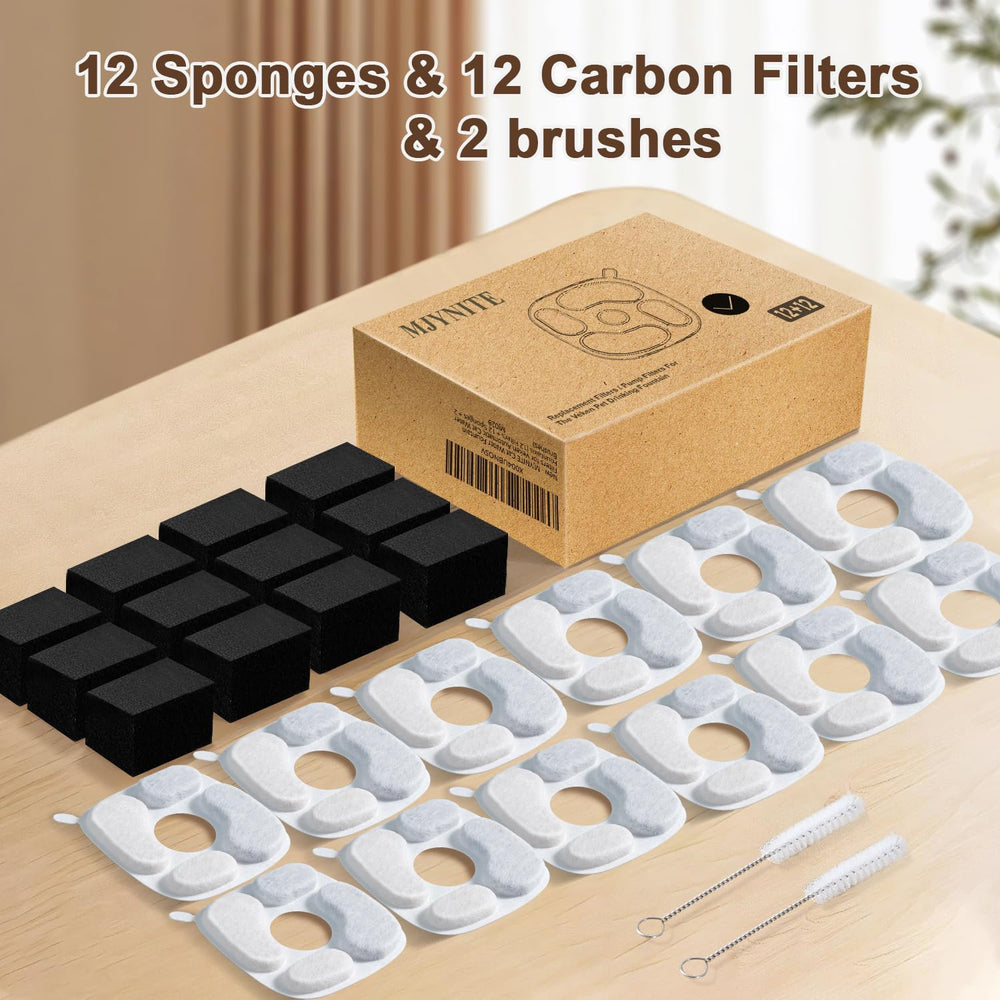 Kit de mantenimiento MJYNITE: incluye filtros, esponjas y cepillos para limpieza regular.