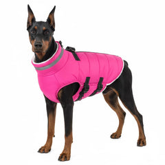 Mklhgty capa para perro grande con arnés integrado, ideal para paseos seguros.