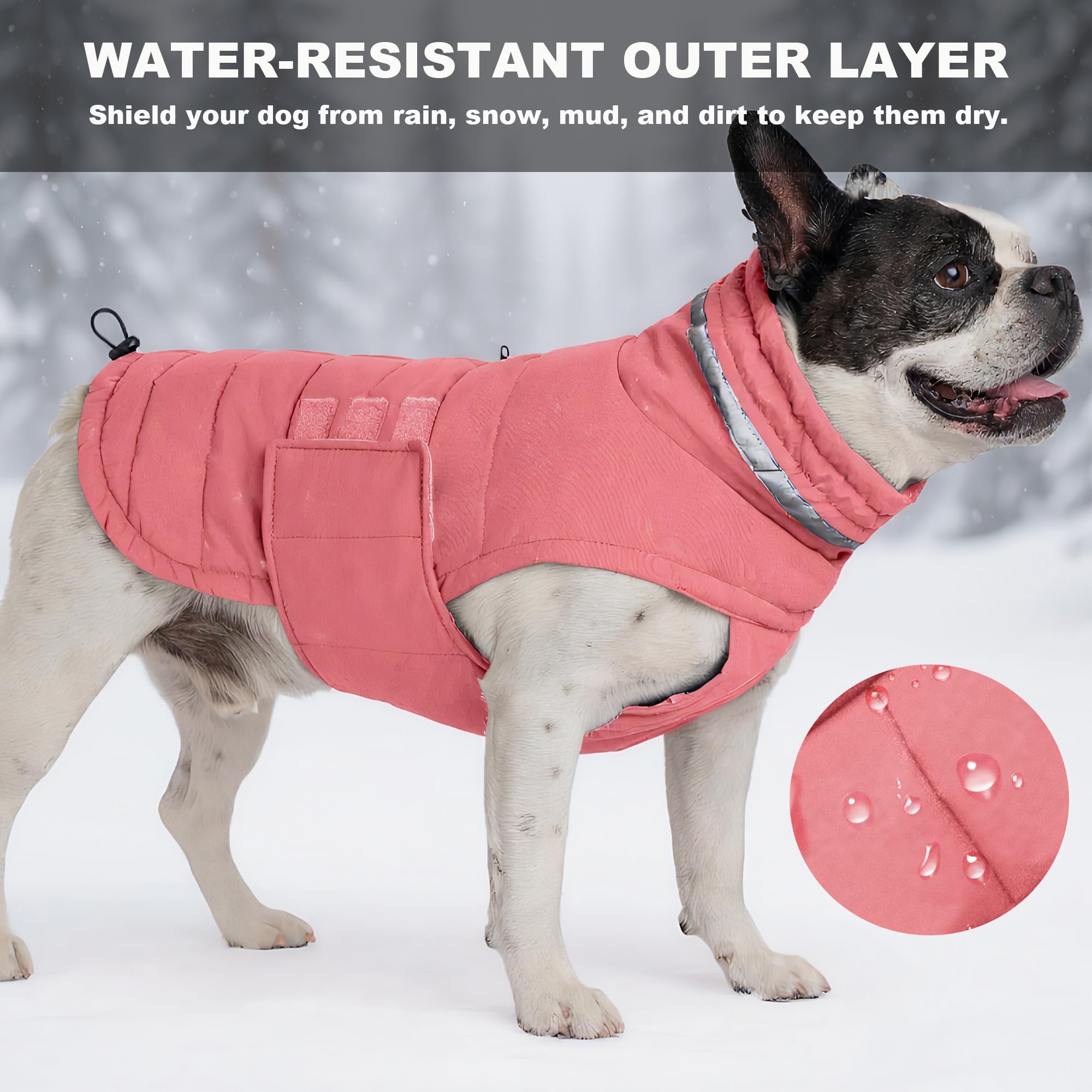 Capa reflectiva Mklhgty para perro, mejor visibilidad nocturna.