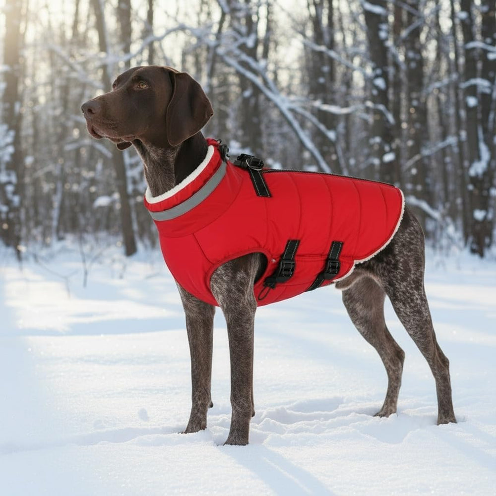 Mklhgty capa-talla-2xl-rojo, diseño cómodo para razas grandes.