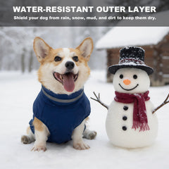 Mklhgty capa para perro con tiras reflectantes para mayor visibilidad nocturna.