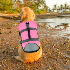 Chaleco para perro reflectivo de Mklhgty facilita localizarlo en el agua