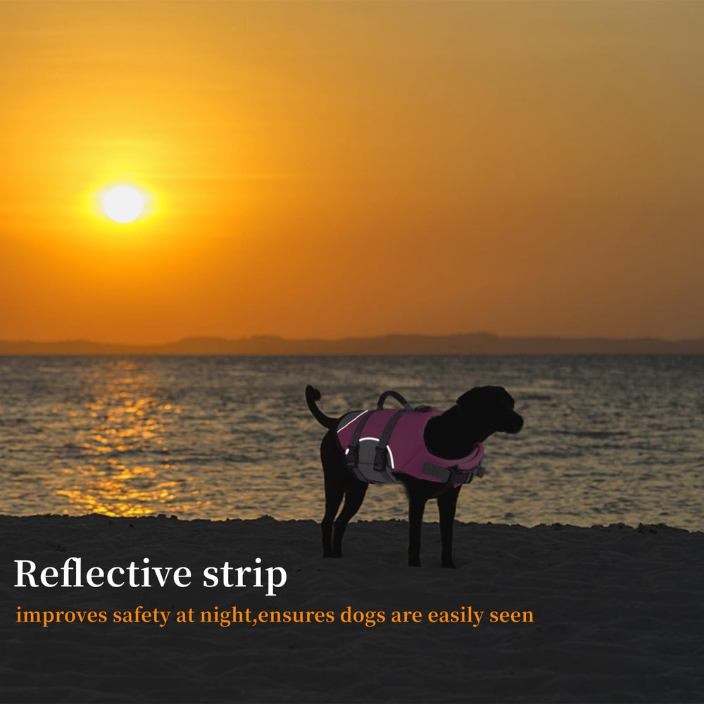 Mklhgty chaleco perro nylon Oxford, durabilidad y flotabilidad.