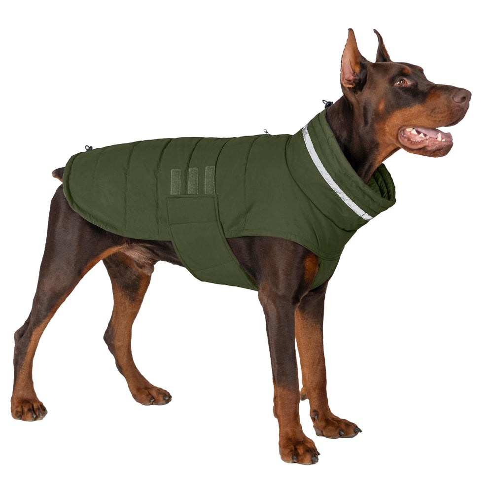 Mklhgty chaqueta impermeable para perro grande con cierre gancho-bucle mantiene seco el perro