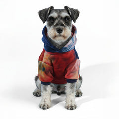Sudadera Mklhgty para perro con estampado multicolor, suave y cómoda para paseos.