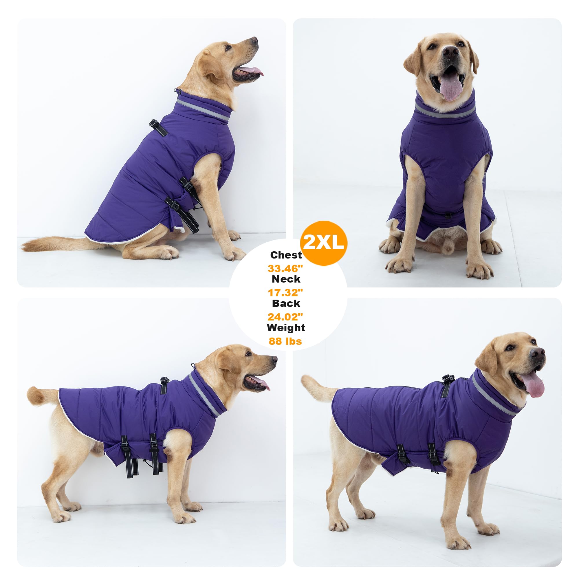 Mklhgty varias-tallas disponibles, ajuste perfecto para razas grandes y pequeñas.