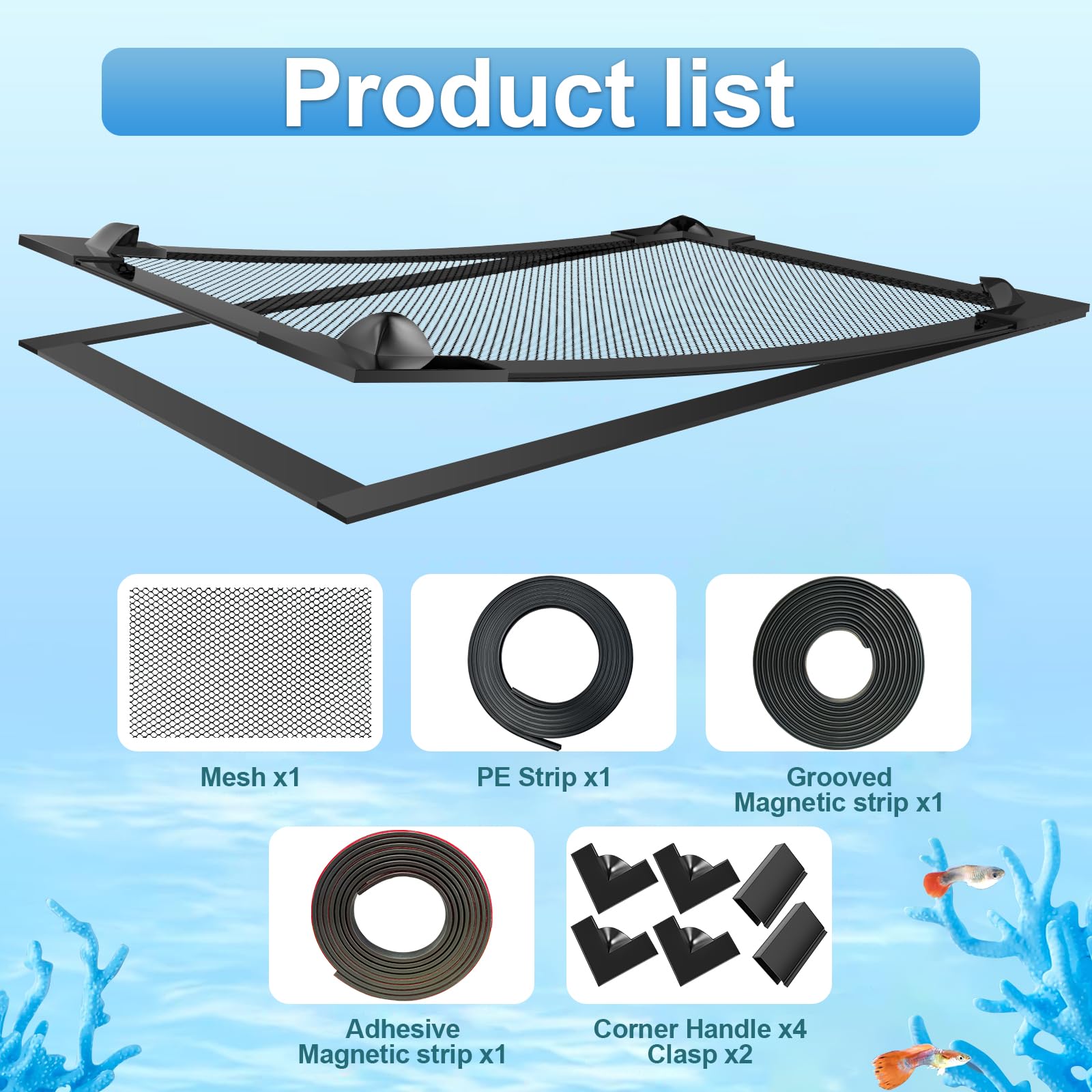 adecuado para tanques de hasta 37 x 18 pulgadas mleju