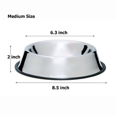 Mlife bol perro acero inoxidable con base antideslizante para más estabilidad.