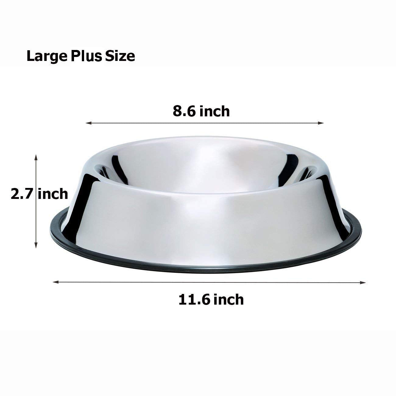 Cuenco Mlife para agua o comida, apto para lavavajillas, fácil limpieza.
