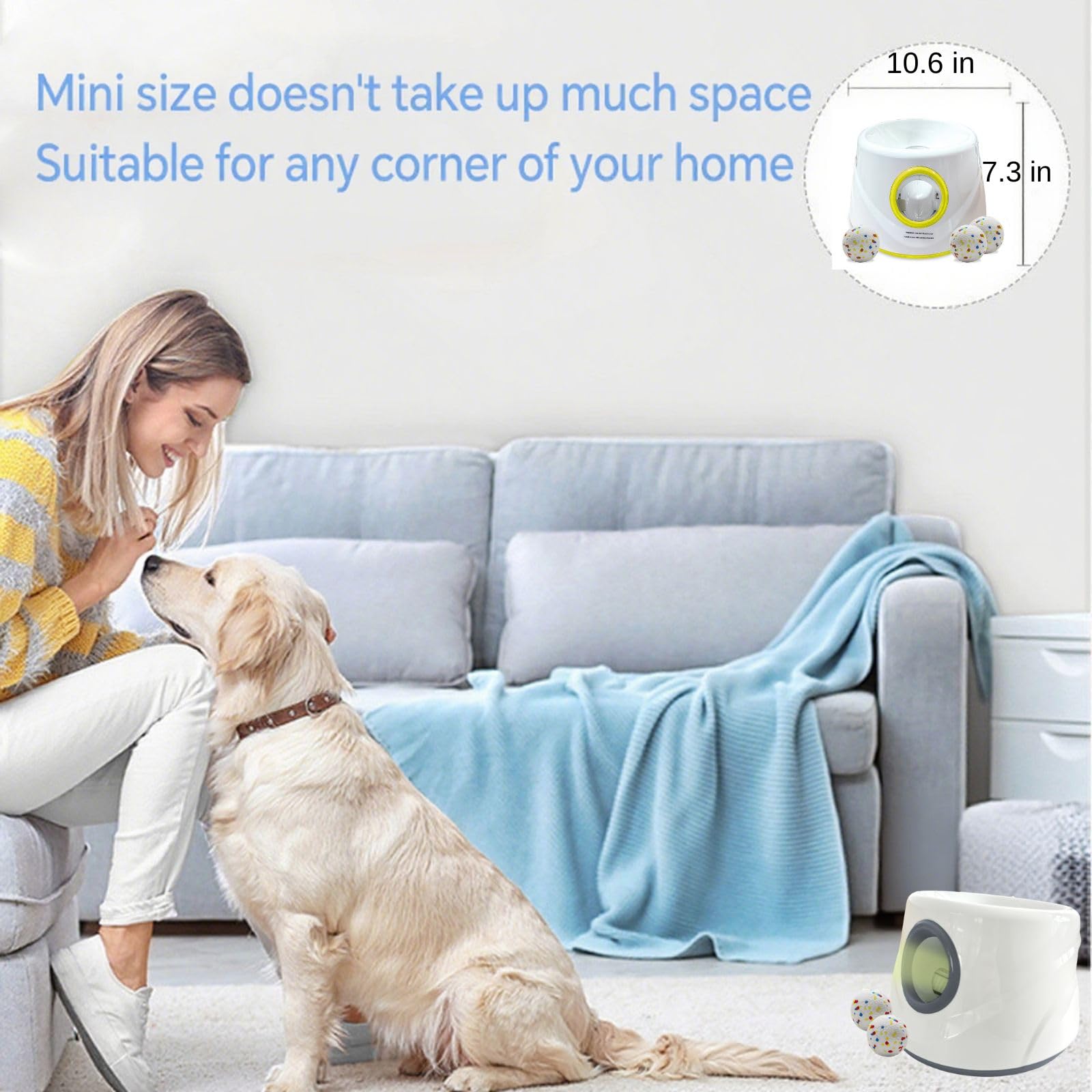 Distancia ajustable de tres velocidades ideal para interiores y exteriores.