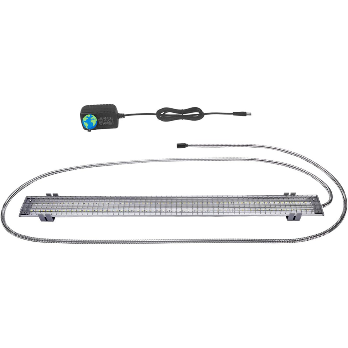 La luz HappyBird de espectro completo ilumina la jaula para un ambiente natural.