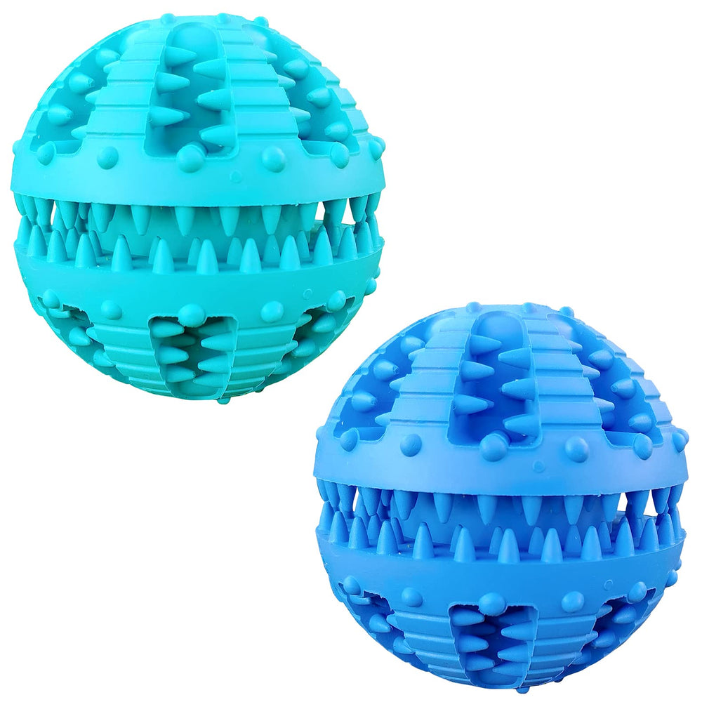 Bola dental MMSGA azul para limpieza de dientes durante el juego