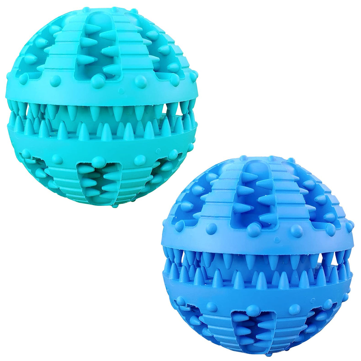Bola dental MMSGA azul para limpieza de dientes durante el juego