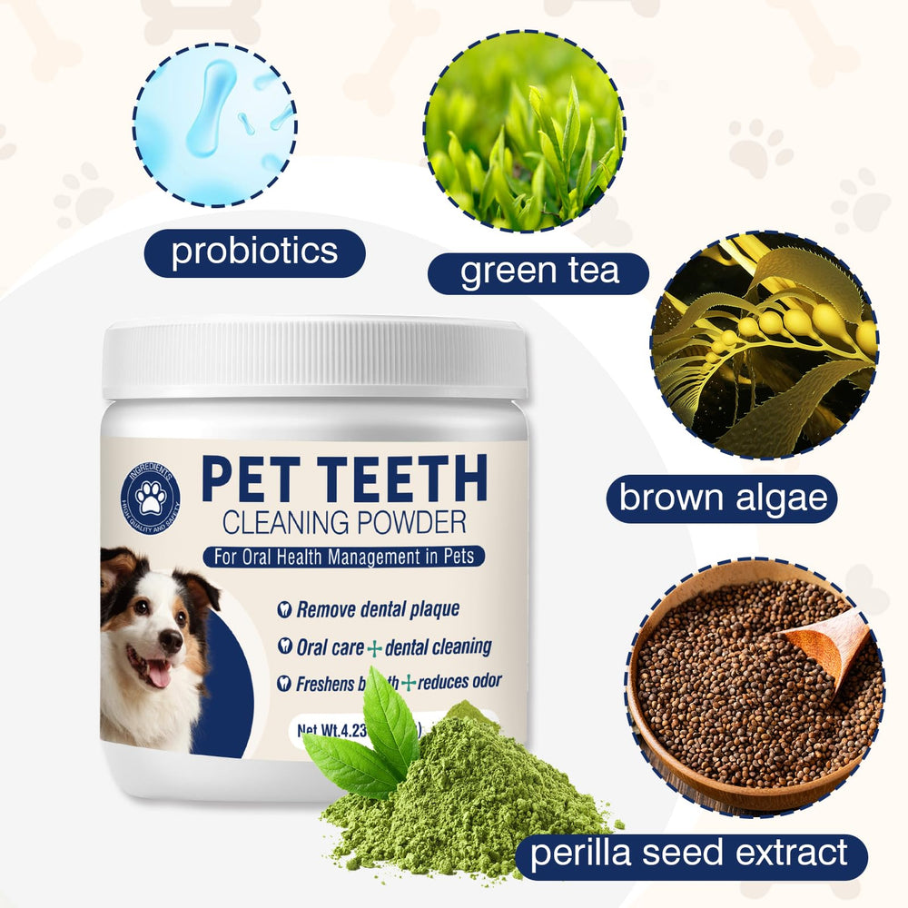 MNQAXZ Polvo dental con té verde para un aliento más fresco