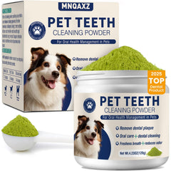 MNQAXZ Polvo dental para perros, envase de 120 g, cuidado bucal