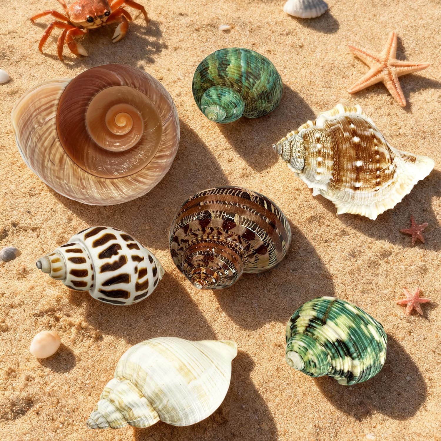 MOASIOP conchas para decoración playa, artesanía y acuario