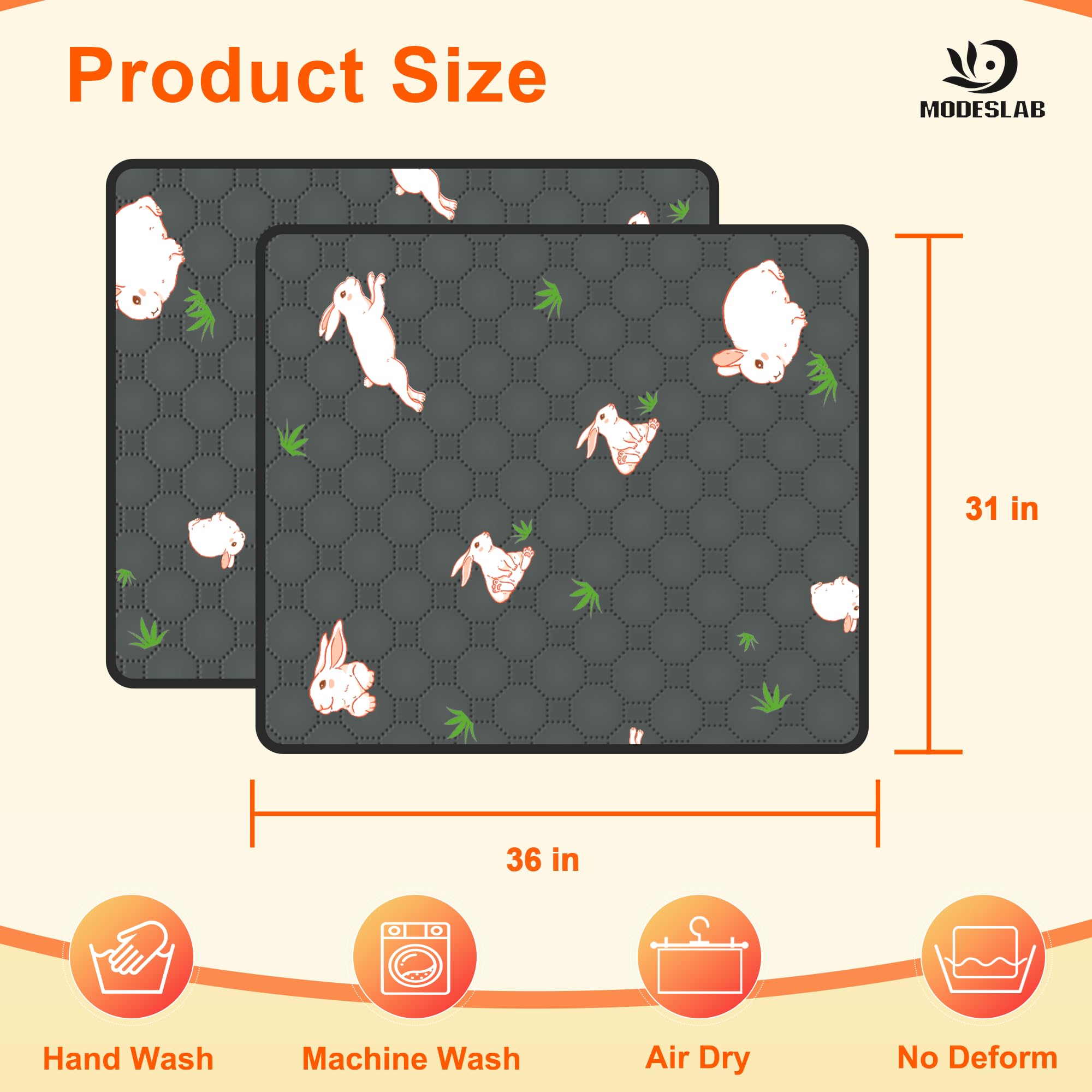 MODESLAB cobaya jaula antideslizante mantiene la cama en su sitio.