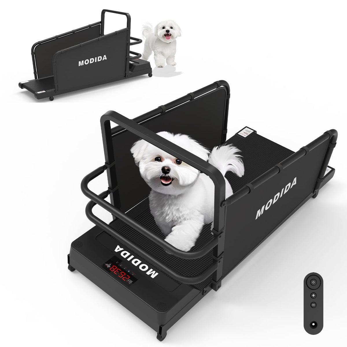 MODIDA Cinta para Perros con barandilla de seguridad para sesiones tranquilas.