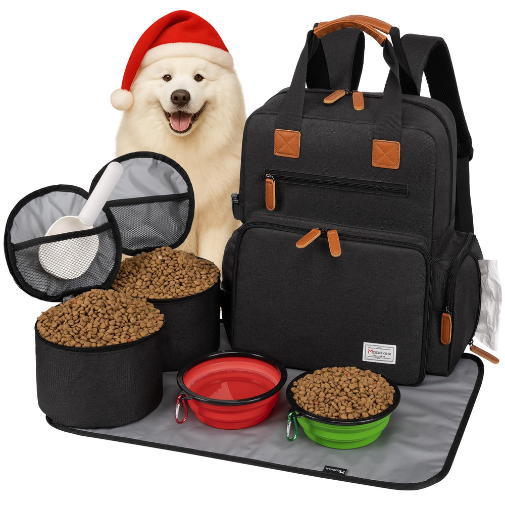 Modoker bolsa-viaje-perros: organización completa de accesorios y comida en viajes