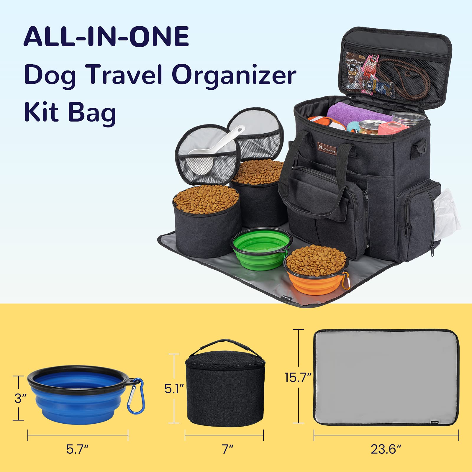 Contenedores de comida aislados Modoker para mantener snacks frescos.