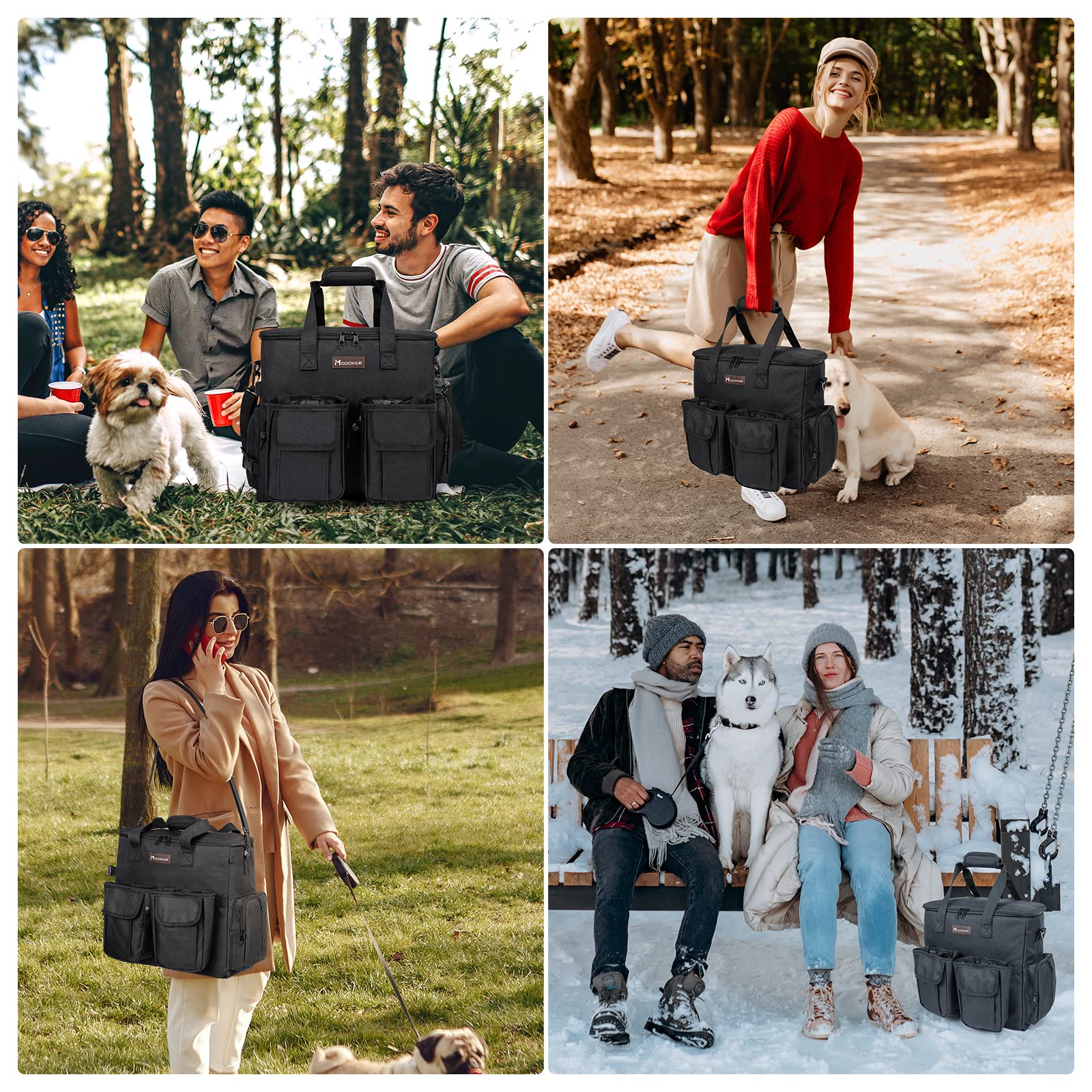 Modoker ranura-maleta-bolsa-perro, deslizable sobre tu maleta para viajar más cómodo.