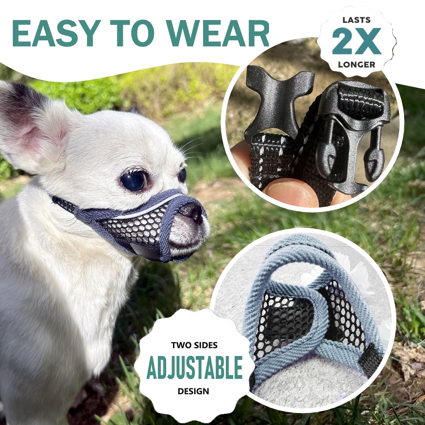 MoiiLavin bozal ideal para paseos nocturnos y mordisqueos reducidos