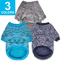 MOIRIG tres-pack sudaderas perro azul: tacto suave y calidez diaria.