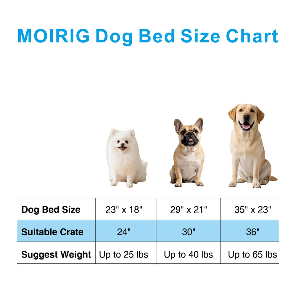 MOIRIG cama-perro-uso-multiplo: funciona como cama de jaula o de viaje.