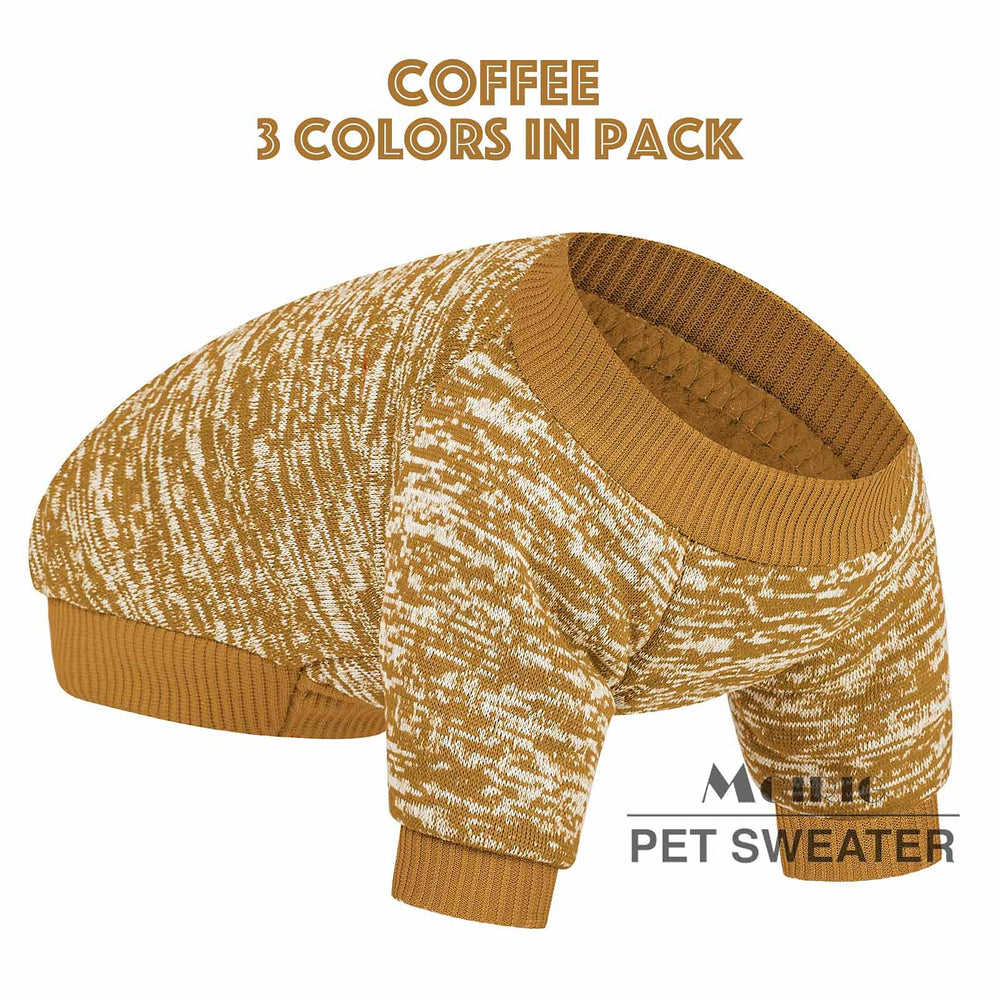 MOIRIG sudadera para perros, colores de invierno rojo, verde y cafe.