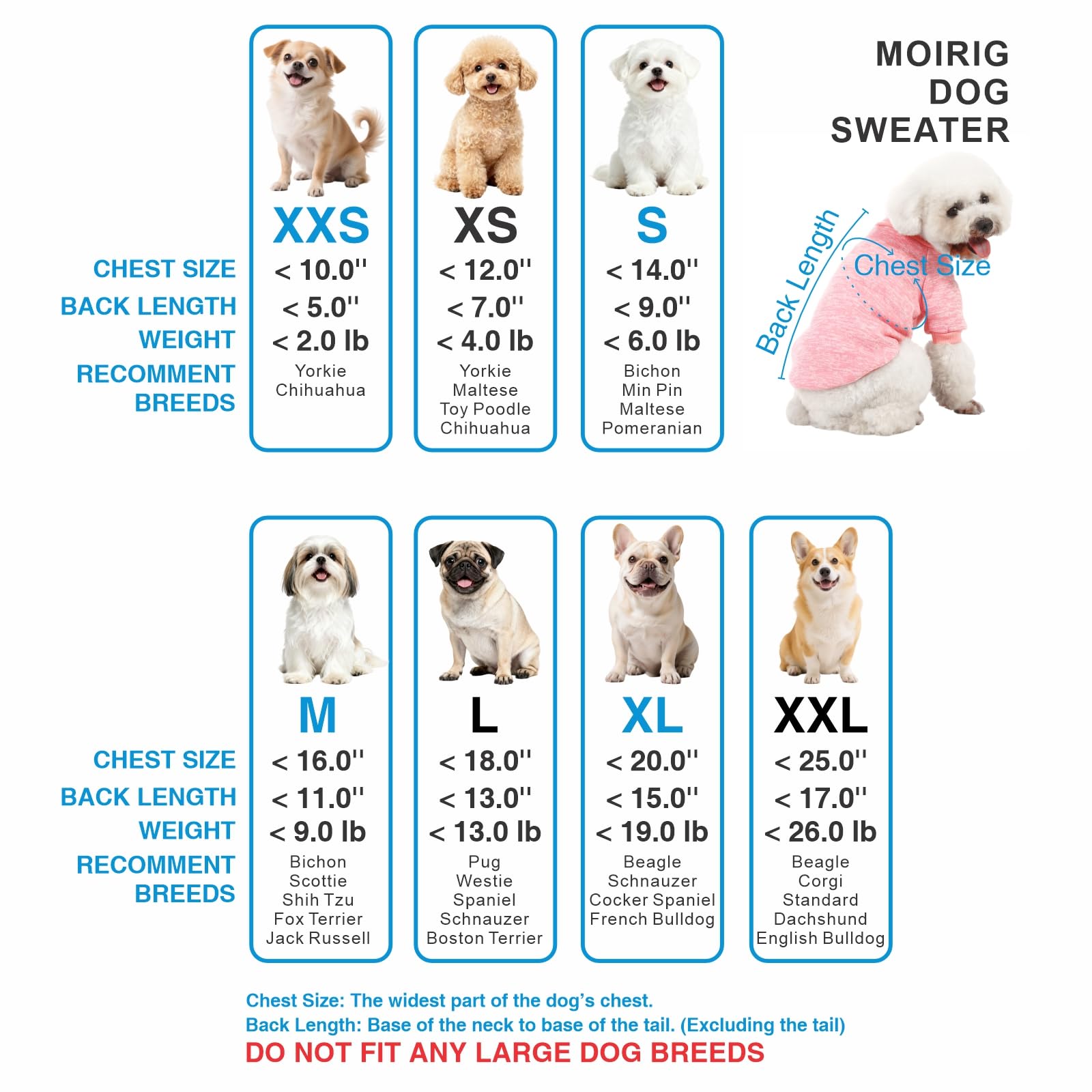 MOIRIG sudadera empaque único, higiene prioritaria para mascotas.