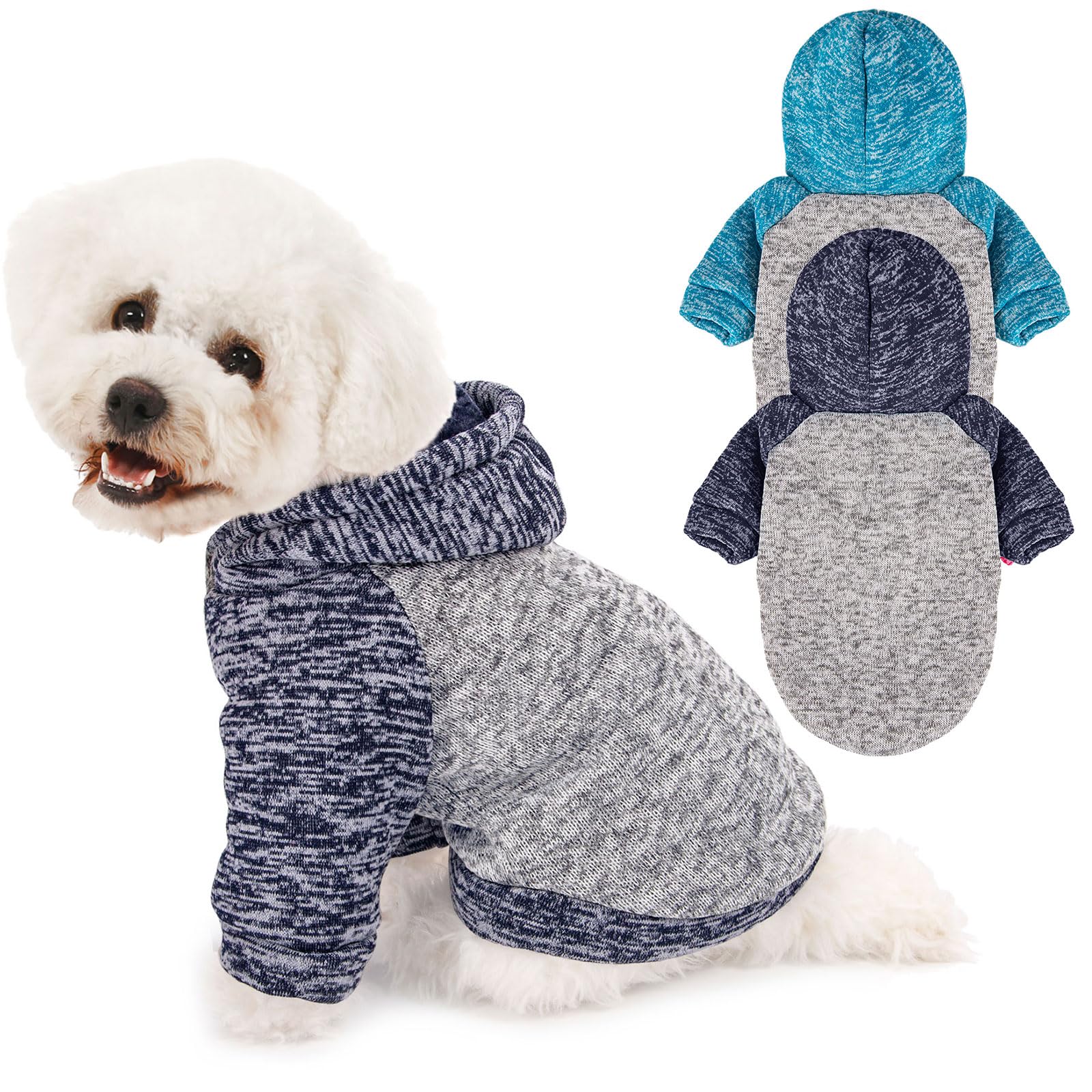 MOIRIG sudadera perro invierno gris con capucha para abrigo cómodo
