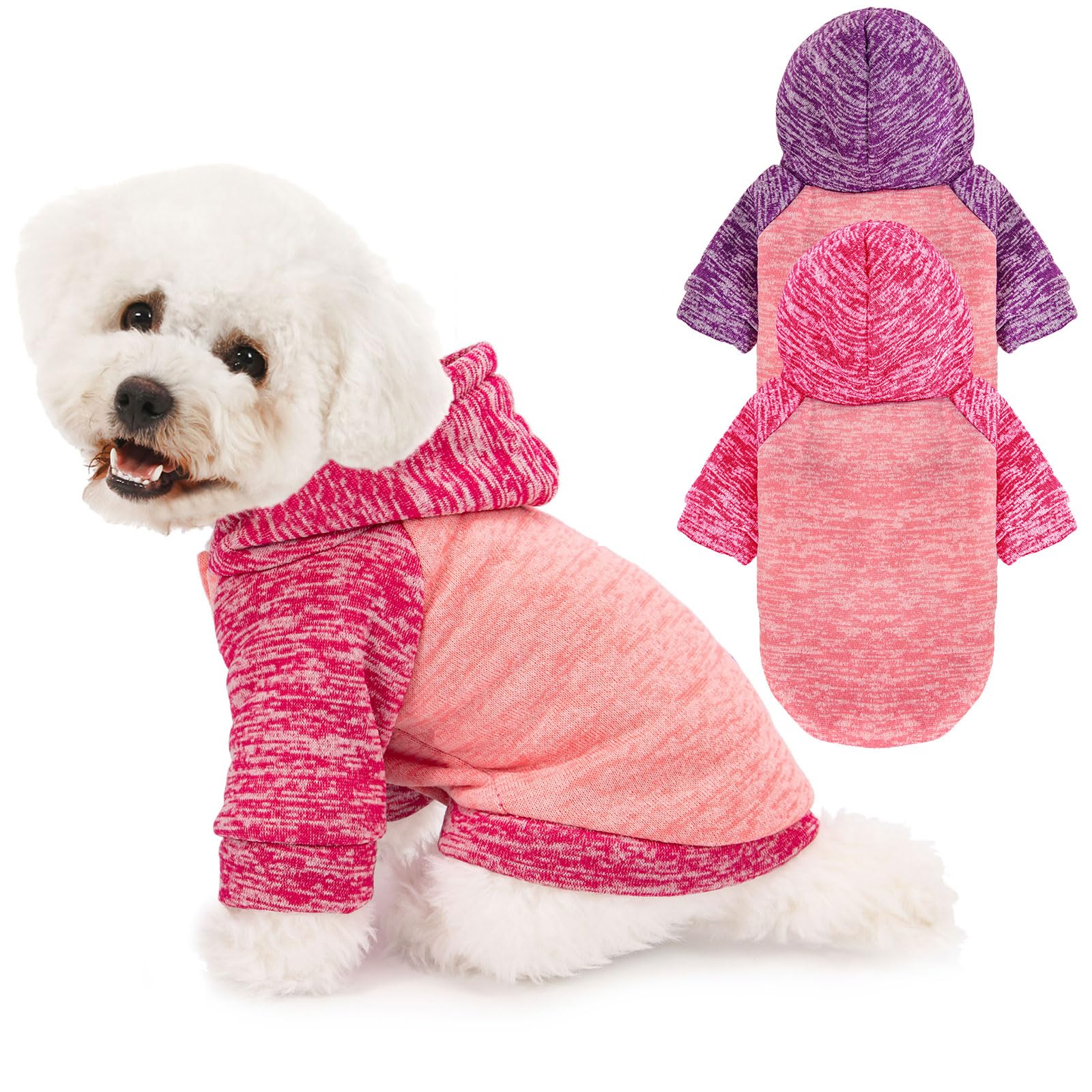 MOIRIG sudadera para perros, vista frontal, ideal para paseos en clima frío.