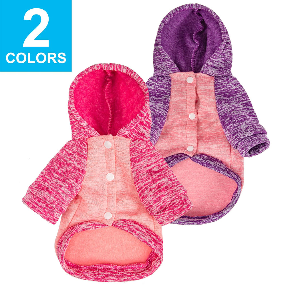 MOIRIG sudadera para perros, pack tres, vista frontal, opción versátil para tallas.