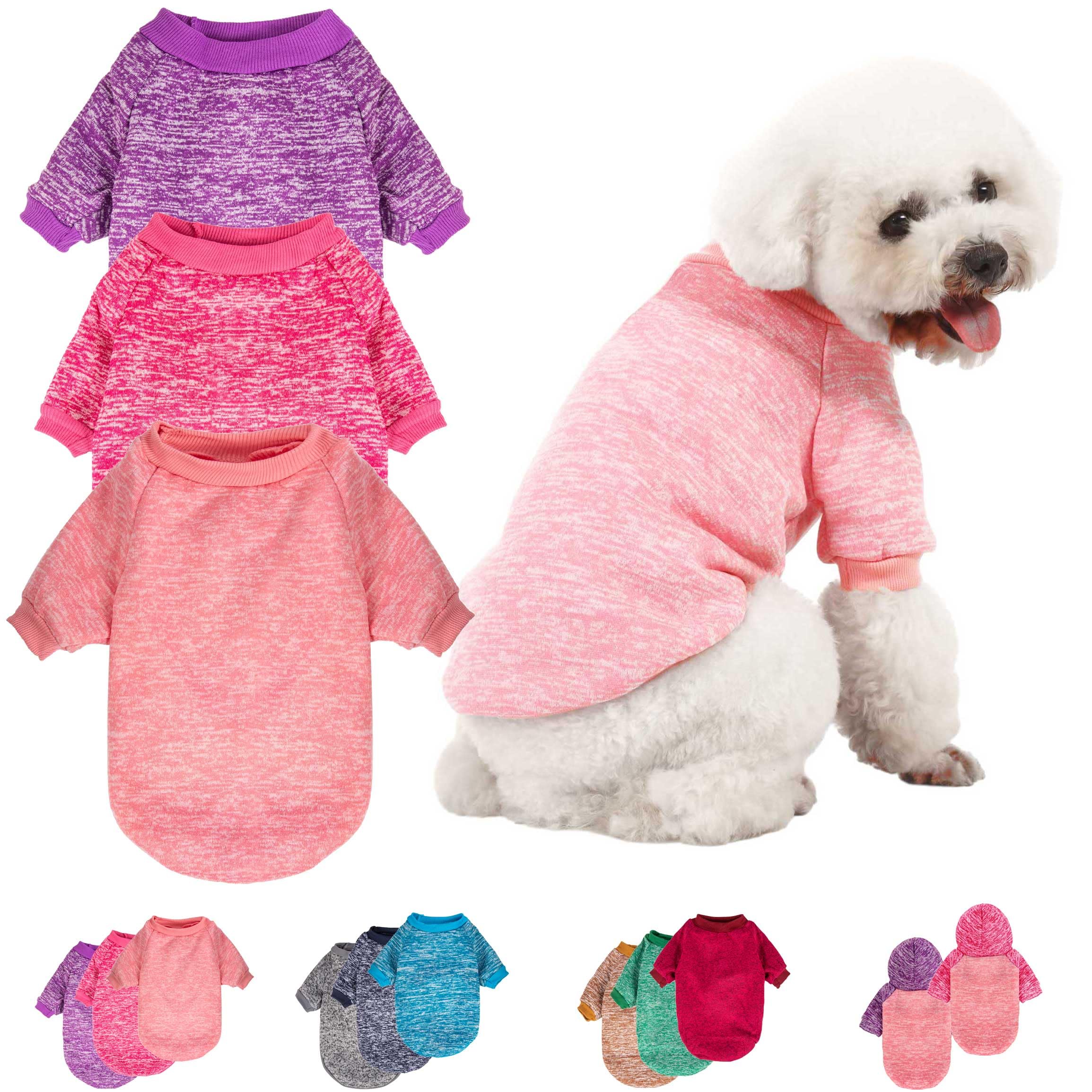 MOIRIG sudadera para perros Pack3 rosa, ideal para mantener a tu mascota cálida.
