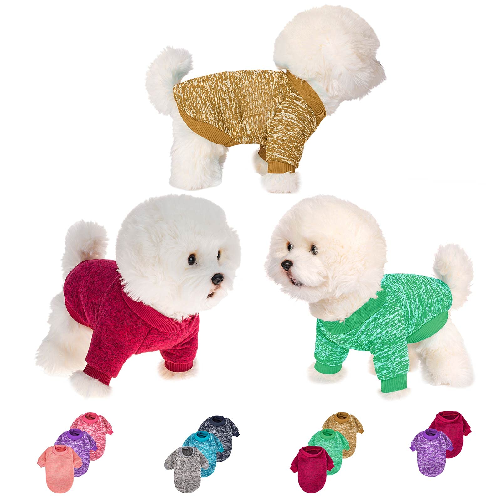 MOIRIG sudadera para perros con paquete 2-3 piezas, fácil cambio y lavado.