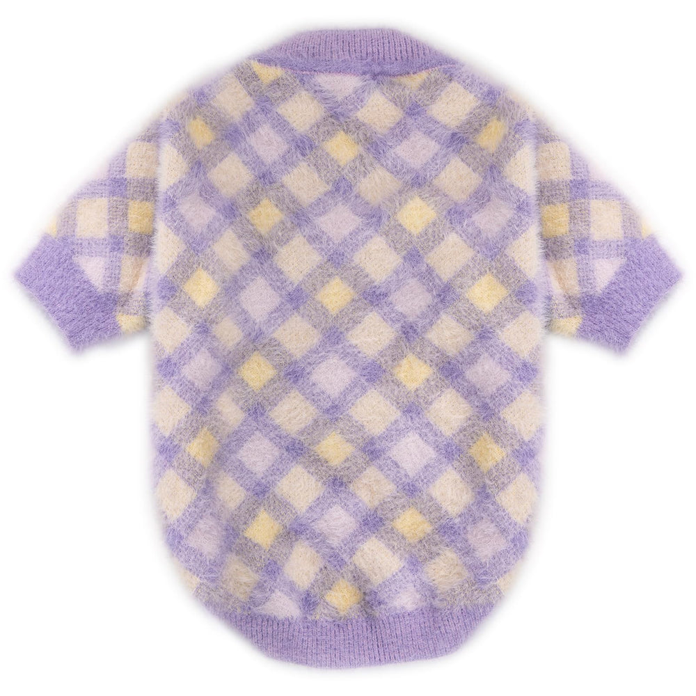 MOIRIG suéter para perro pequeño morado, interior suave y cómodo para días fríos.