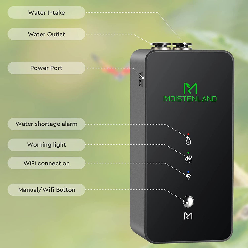 Moistenland mister pulverizacion terrario: ajuste de frecuencia