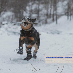 MOKO PAWS: suela de goma natural con agarre óptimo en nieve y superficies mojadas.