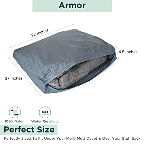Cierre con cremallera de Molly Mutt, funda impermeable para cama de perro.