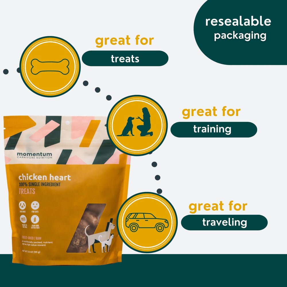 Momentum Carnivore Nutrition bolsa resistente, ideal para viajes y paseos.