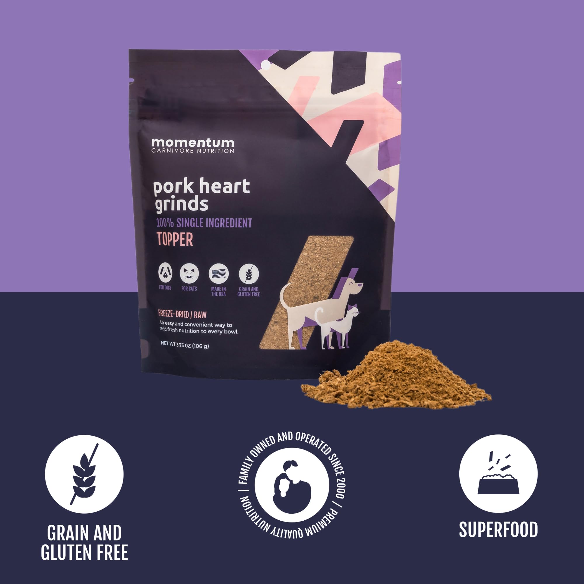Momentum Carnivore Nutrition: porciones espolvoreadas sobre comida para mejorar el sabor