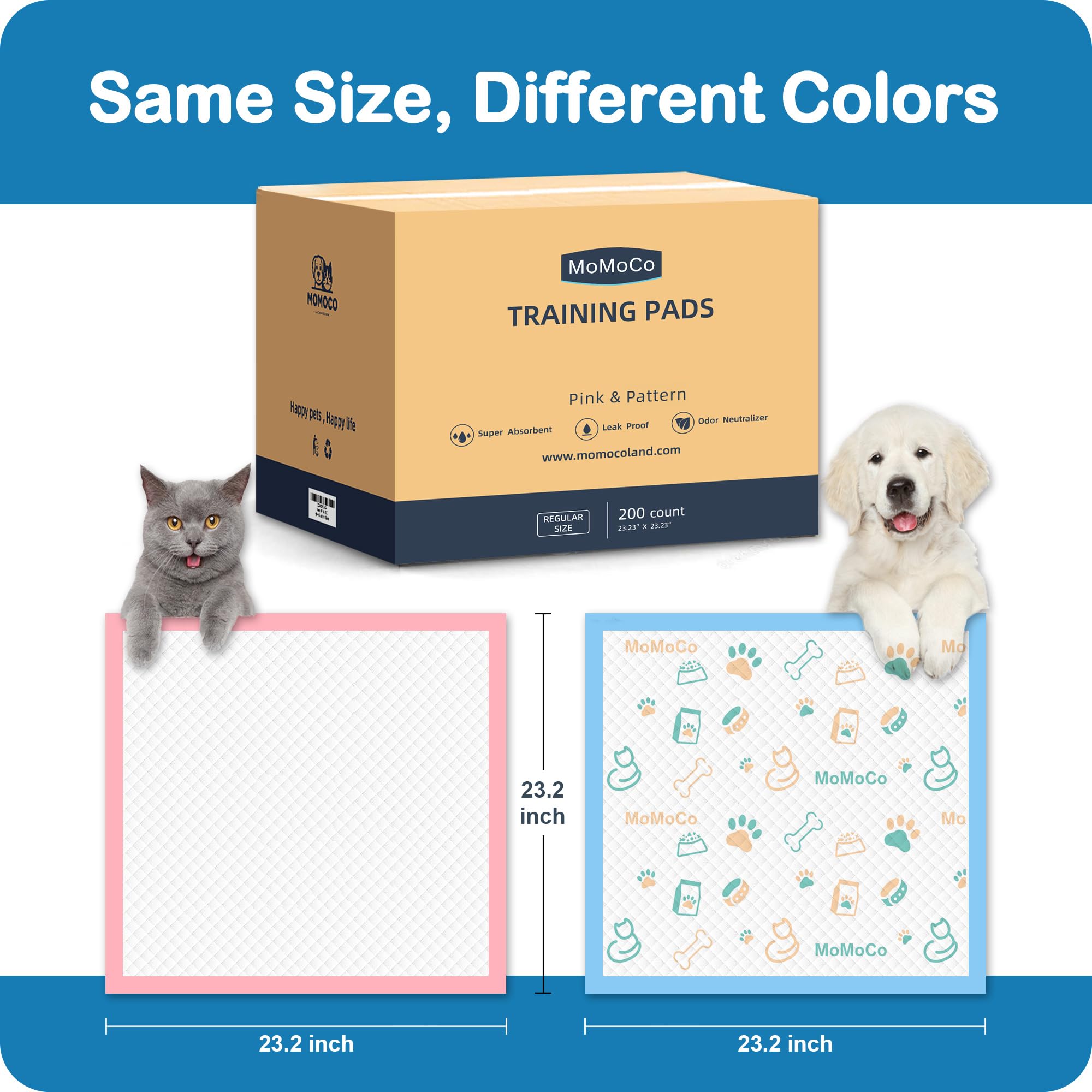 MoMoCo pad de uso diario para perros, gatos y mascotas pequeñas