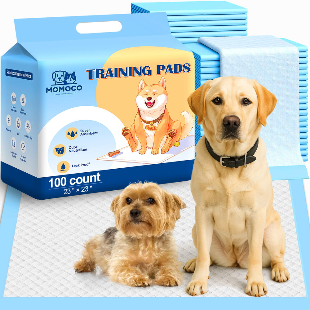 MoMoCo Puppy Pads pack de valor: 100 unidades para conveniencia