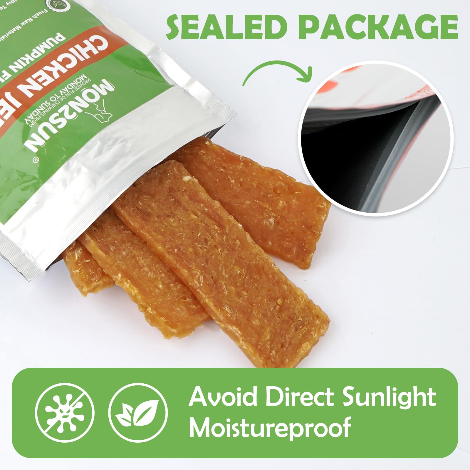 MON2SUN snack de proteína alta y grasa baja para perros