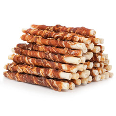 MON2SUN patocrudo envuelto de 5 pulgadas, masticable para cachorros