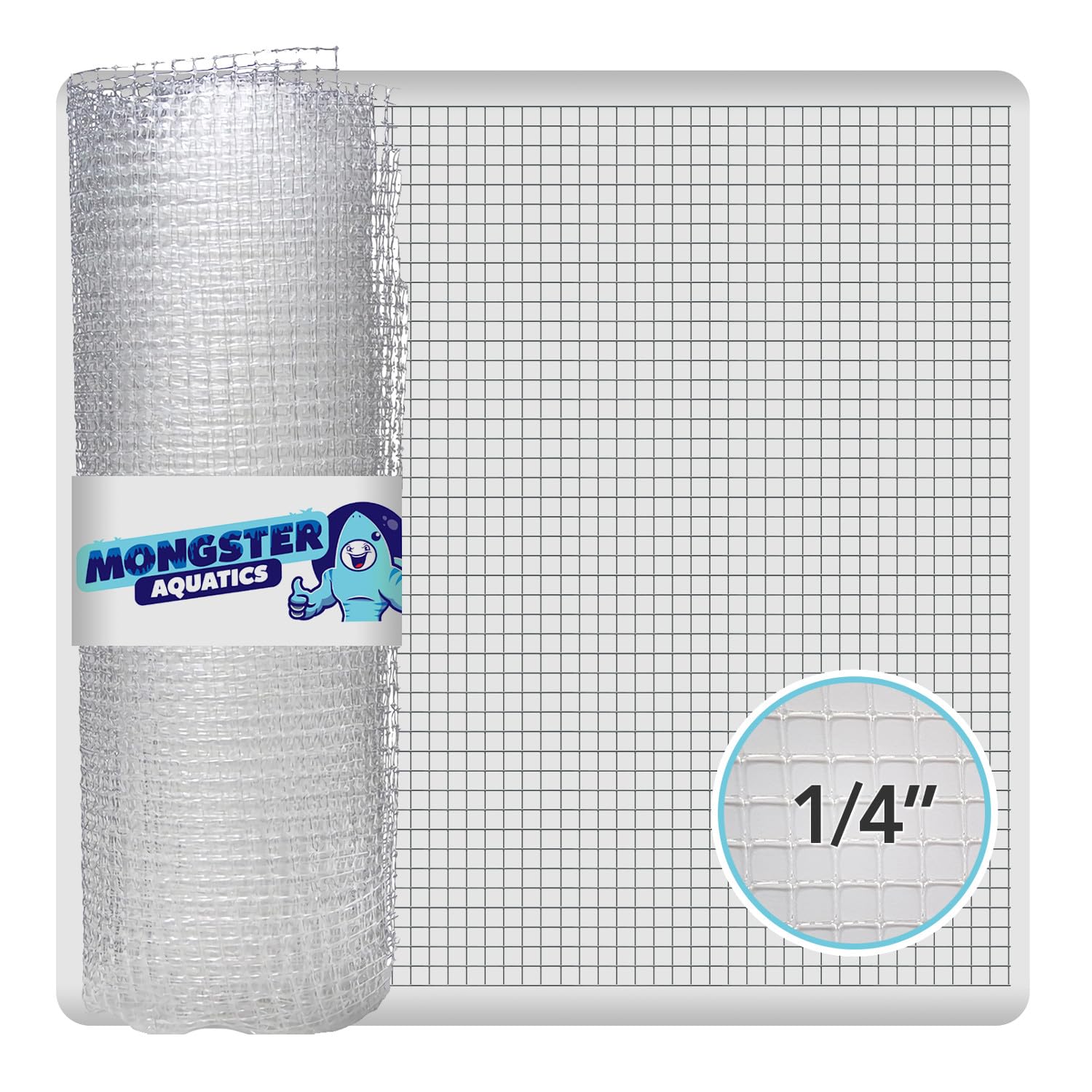 MongsterAquatics malla transparente 4x5 para cubierta de acuario, alta transmisión de luz.